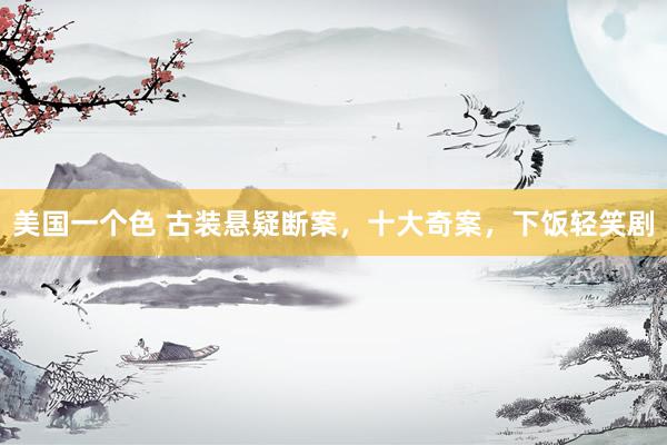 美国一个色 古装悬疑断案，十大奇案，下饭轻笑剧